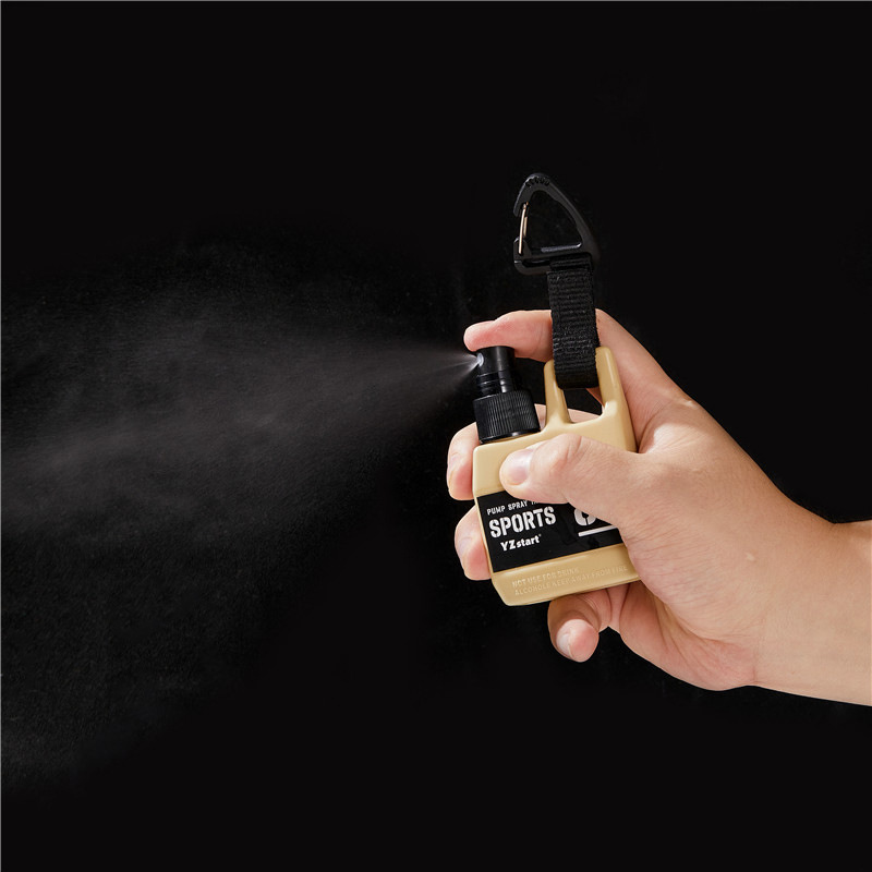 Botella spray 80ml camping viaje alcohol loción táctica portátil