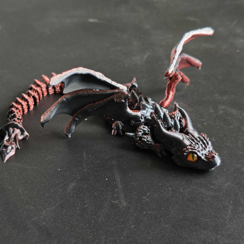 검정과 빨강 그라데이션 체롱 (눈은 랜덤)