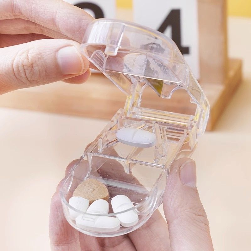 錠剤切断ツール、ピルボックス、錠剤カッター、ポータブル錠剤分割、7日間分割器、錠剤カッター、多機能|undefined