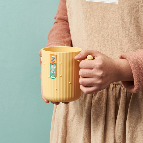 Home Use Mouthwash Cup Creative Cactus Cup Couple Toothbrush Cup Student Bathroom Thickened Washing Tooth Basin Multi-functional 