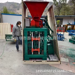全自动路沿石空心制砖机 免烧砖空心砖成型机小型半自动制砖机