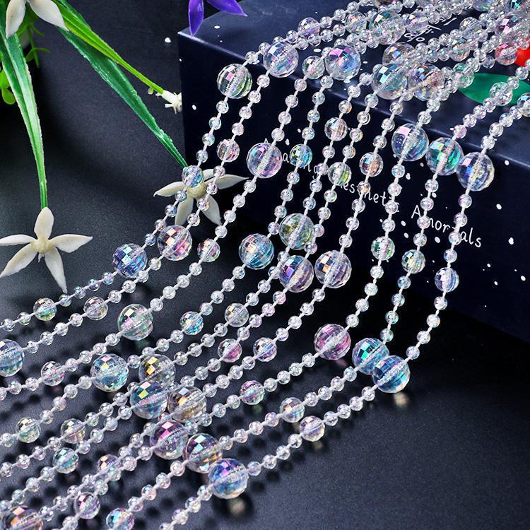 Wholesale Acrylic Bead Curtains, String Curtains, Wedding Pearl Crystal Strings, Wedding Venue Ceiling Decorations, Door Curtains, Partitions