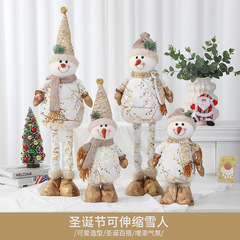 クロスボーダー人気クリスマス伸縮公仔かわいい雪だるまクリスマス装飾用品クリスマス雰囲気装飾品