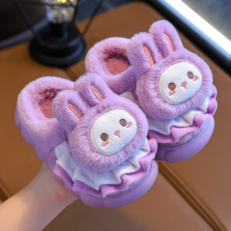 Nuove pantofole per bambini autunno inverno, graziosi cartoni animati per bambini e bambine, pantofole in cotone per neonati e bambini piccoli_voghion.com