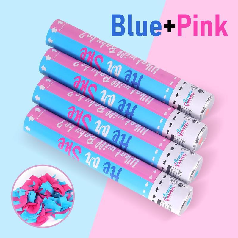 Christmas Halloween Gender Reveal Confetti Cannon Set of 4 2