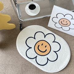 ins Korean style creative cartoon cute sunflower carpet home foyer room foot mat home floor mat Japanese style