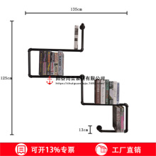 复古loft水管书架置物架美式乡村工业风格装饰书架