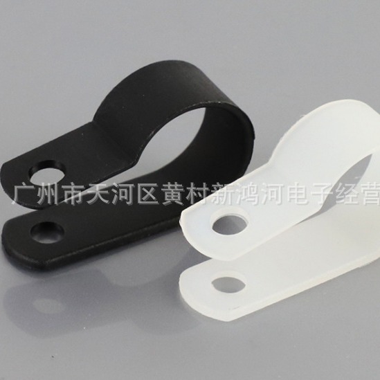 供应R16.2 5/8"尼龙R型线夹 塑料线卡线夹固定夹 束线固定夹加厚