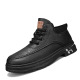 Men's shoes Spring 2024 new casual sports British business leather shoes Men's low cut work clothes Martin shoes Men's