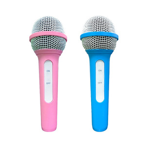 Little Host Eloquence Training Props Artificial Fake Microphone Model Little Reporter Interviews Baby Singing Microphone Props