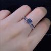 Liu Shishi, the same four -claw crossing ring, 1 carat imitation Mosang stone drill eight -hearted eight arrows, wedding diamond ring women