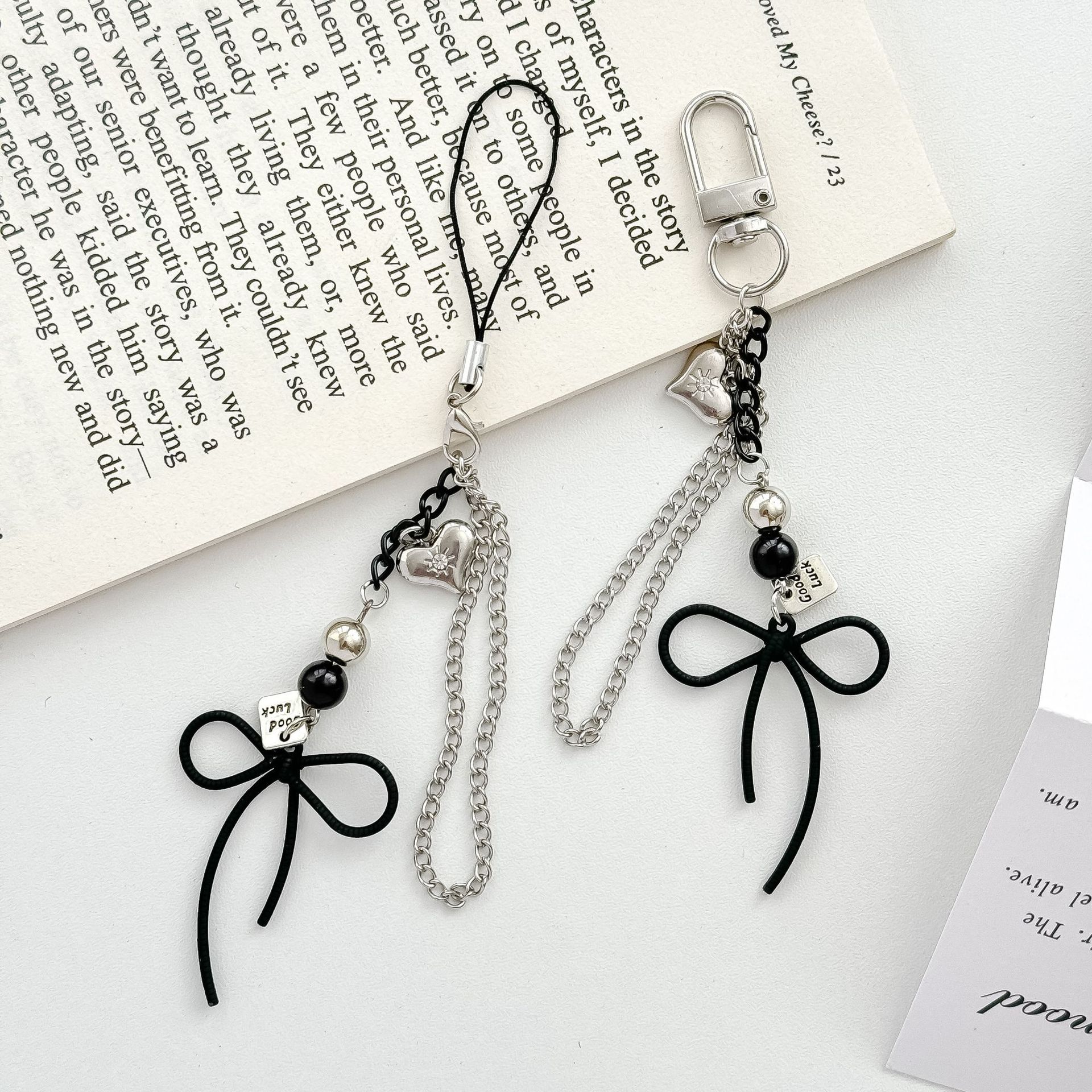 Dot Color Original Sweet Cool Bow Mobile Phone Pendant Exquisite Ins Niche Advanced Sense Bag Pendant Key Chain