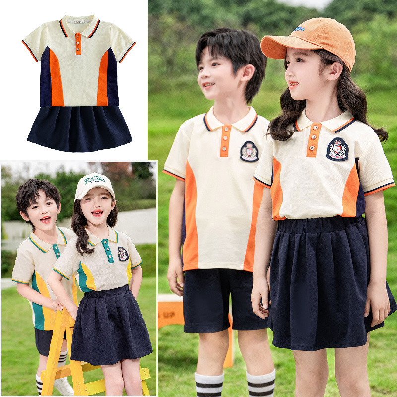 Customized school uniforms for primary and secondary school students, college-style kindergarten uniforms, June 1st Children's Day sports meet set, cheerleading uniforms