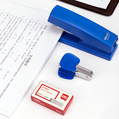 Deli 0354 stapler set stapler with staple remover student standard stapler set No. 12