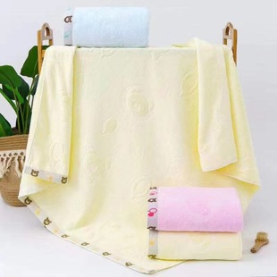 Cotton cut velvet children's quilt with one side of terry loop and one side of terry velvet square bath towel thickened kindergarten wholesale blanket