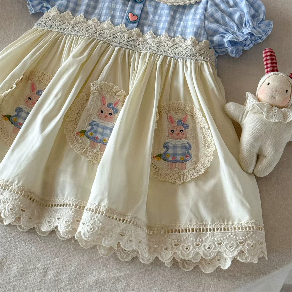 童星圆 Summer small princess costume girl's, cute dress, Lolita style, western style