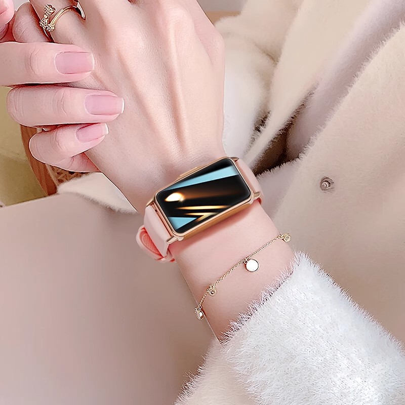 Smart Bracelet Women's Fashion Heart Rate Multifunctional Bluetooth Connection Offline Payment Sports Running Watch Women