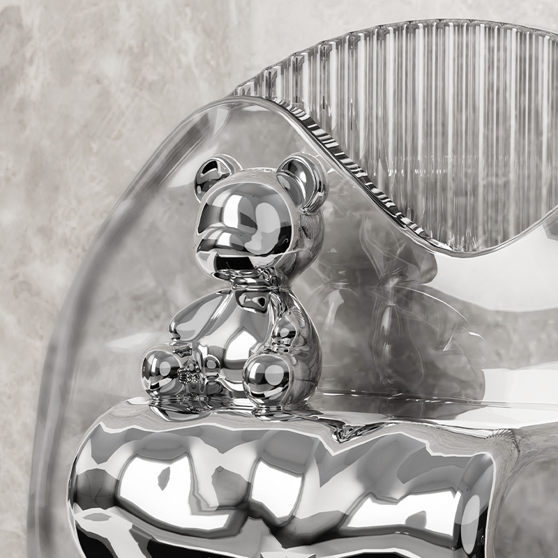 Gancho de oso original fuerte adhesivo pared de cocina creativa lindo sin marcas de perforación puerta detrás del gancho adhesivo de baño