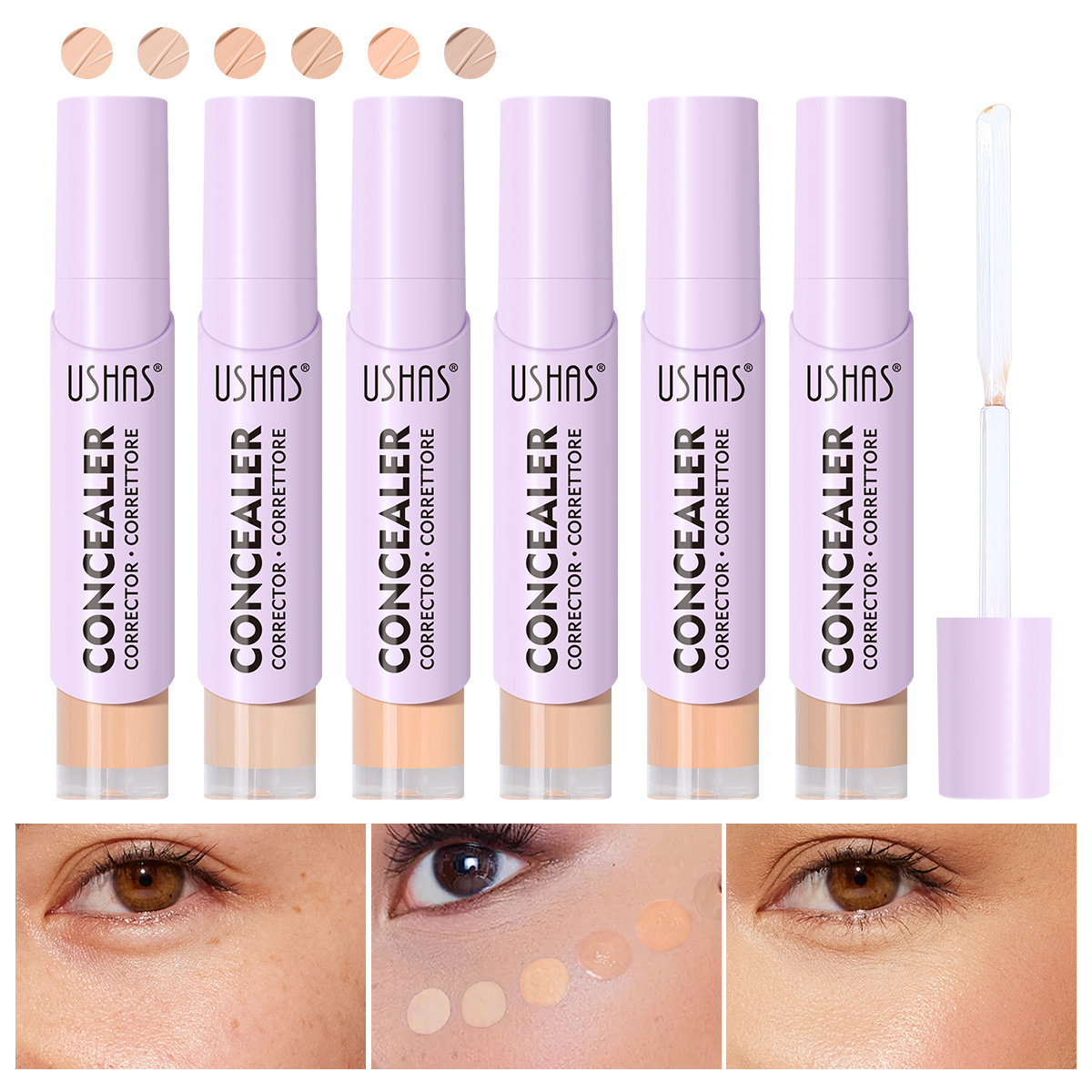 USHAS Cross-border Amazon 3D varilla de reparación de alto brillo varilla corrector brillo natural impermeable UC073B