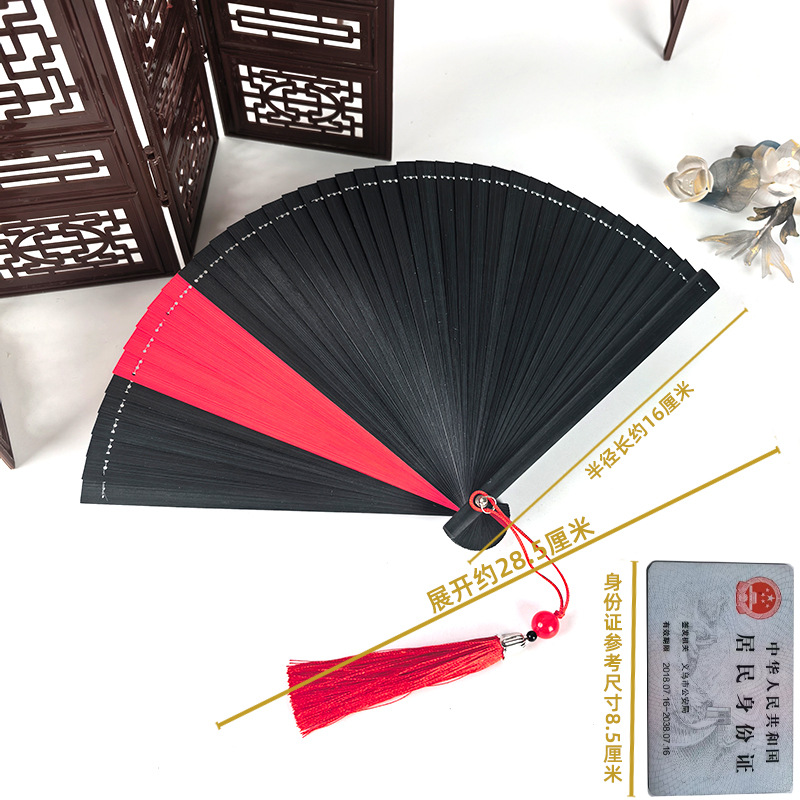 Ventilador antiguo ventilador plegable de verano chino chino cheongsam ventilador plegable de bambú artesanía ventilador pequeño ventilador de baile ventilador image 40