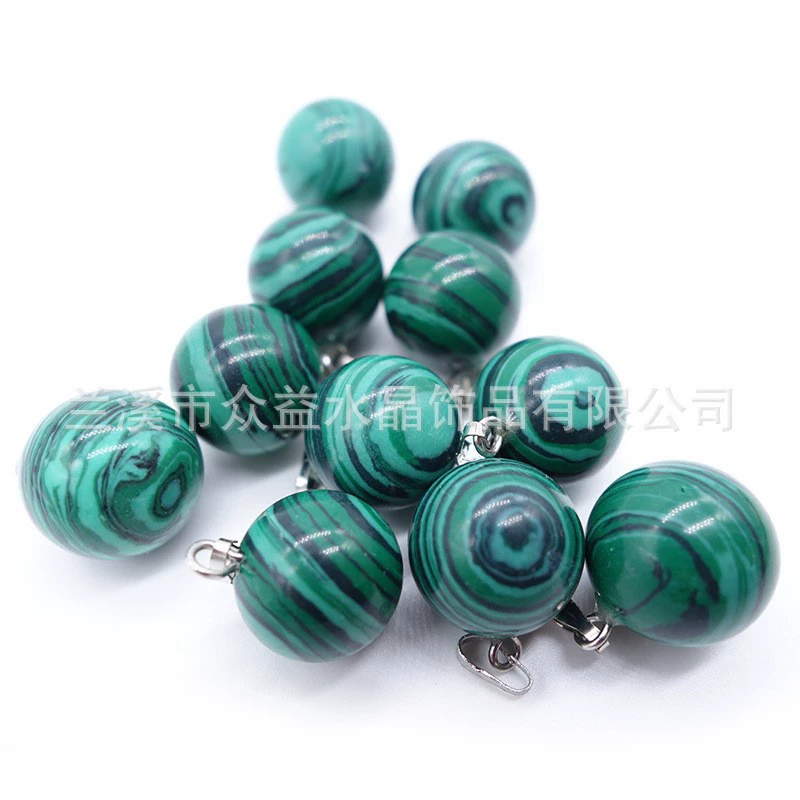 Spherical pendant, necklace, organic accessories, agate accessory, 14mm