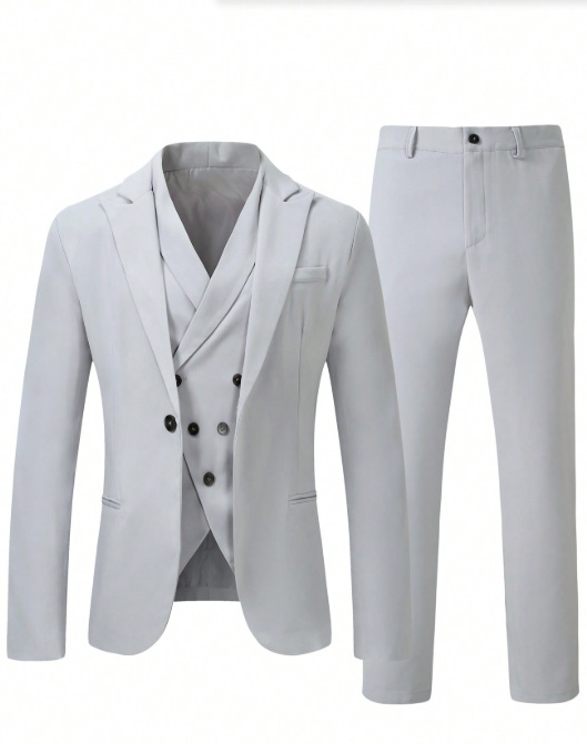 Men's Three-piece Suit For Wedding Dinner And Business Events_voghion.com