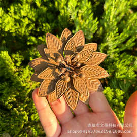 跨境铁艺花朵插件花卉庭院摆饰小花插园艺插园林用品仿真花卉