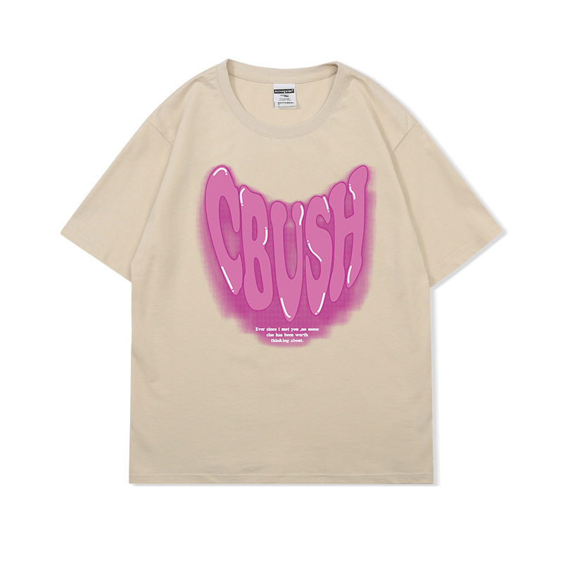 2023 Spring/Summer New 260G Cotton Loose American Fashion Brand T-shirt Men's Top Youth Student Class uniform_voghion.com