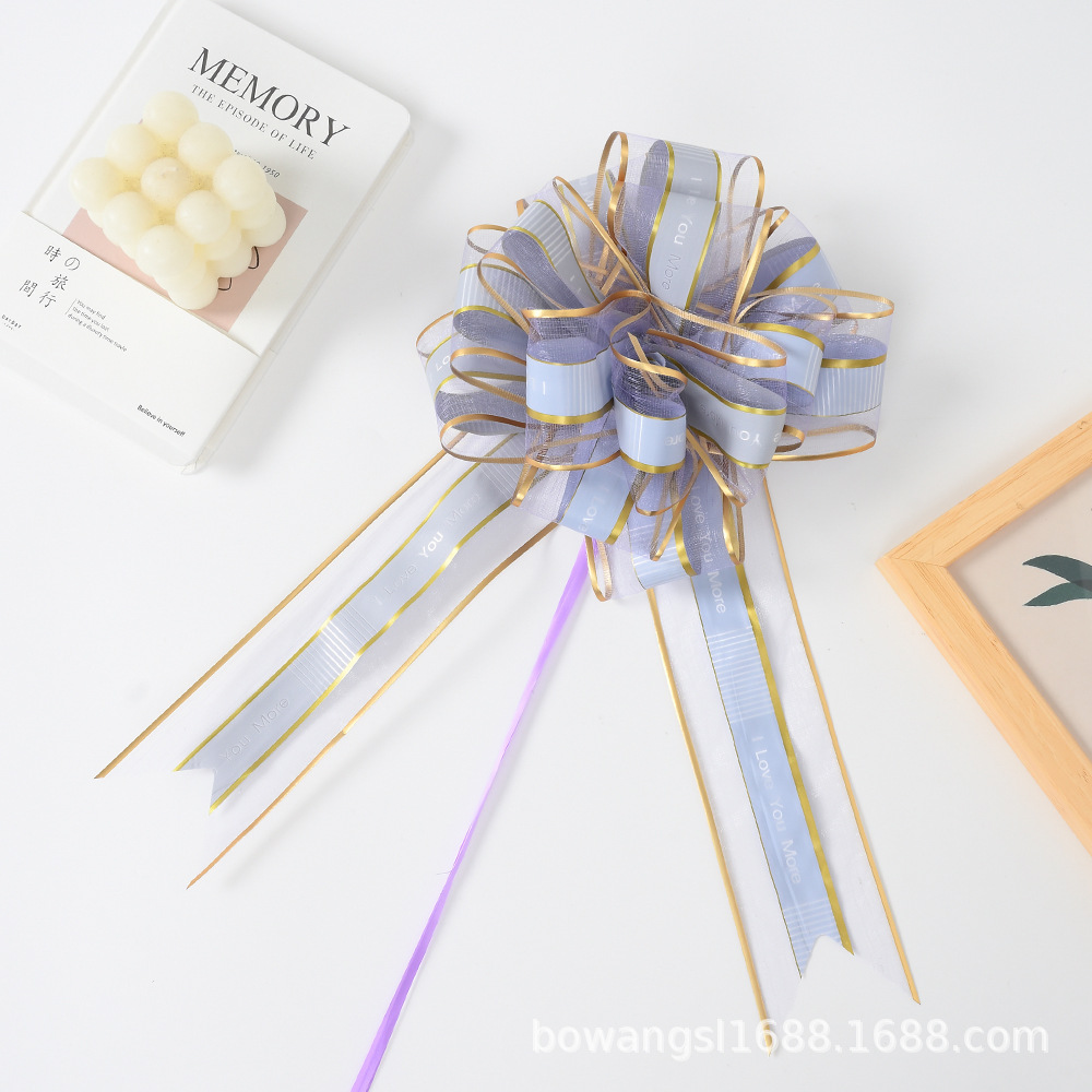 Transfronterizo extra tamaño 6.4 confesión alargada nieve sala flor de boda carro canasta de frutas abierta decoración esférica tira de flores