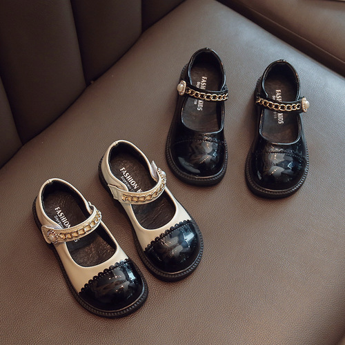 Girls' Shoes Children's Princess Small Leather Shoes  New Autumn Girls Baby Shoes Beanie Shoes Mary Jane