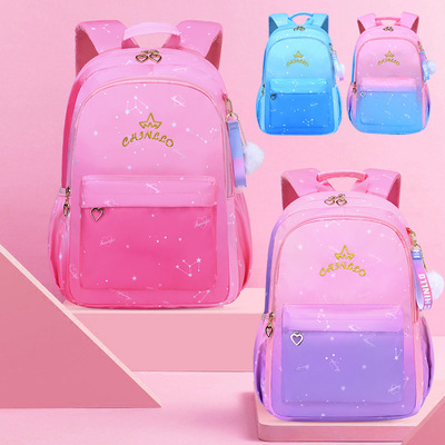 Gradient schoolbag pupil 2020 new pattern ventilation Lightening light High-capacity Bags for children Alcohol Dragon