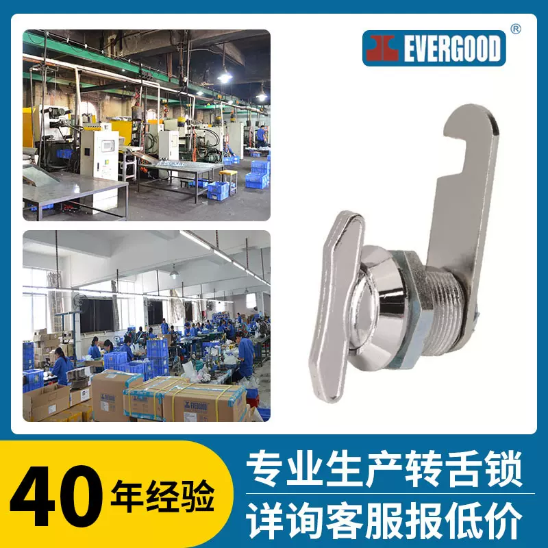 专业锁具定制 EVERGOOD 327文件柜锁转舌锁具办公家具锁定做