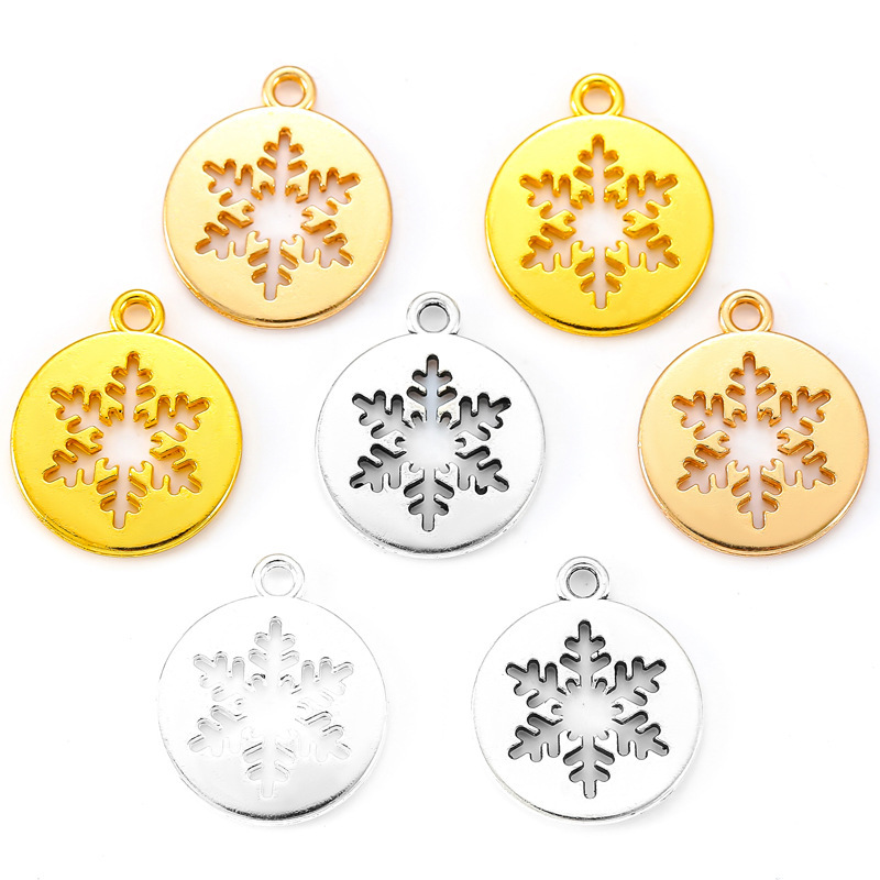 Christmas snowflake alloy DIY jewelry accessories Christmas decoration bracelet necklace pendant L520 Christmas snowflake alloy DIY jewelry accessories Christmas decoration bracelet necklace pendant L520
