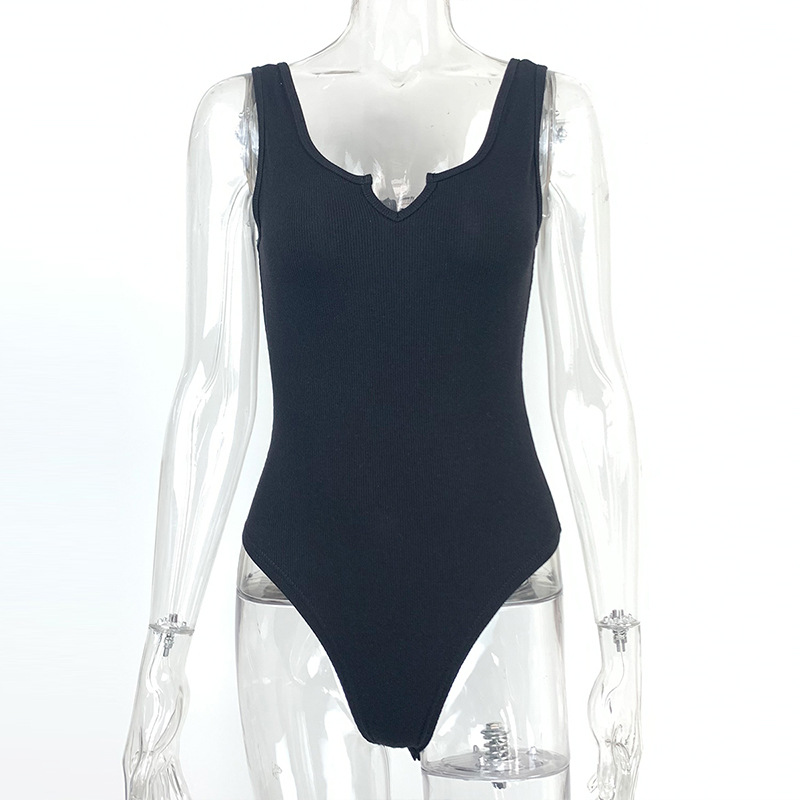 Amazon Europa y América transfronteriza de verano de las nuevas mujeres Sexy Slim fit pequeño V-cuello chaleco mono image 11