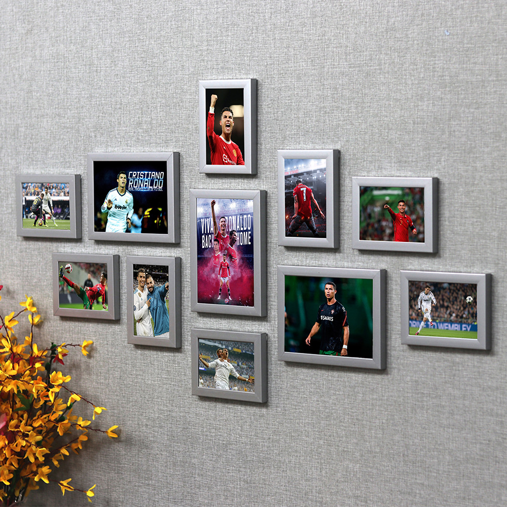 C Luo cartel UEFA fútbol Copa del Mundo estrella dormitorio mural de la pared dormitorio pintura decorativa montado en la pared marco de fotos Foto de la pared