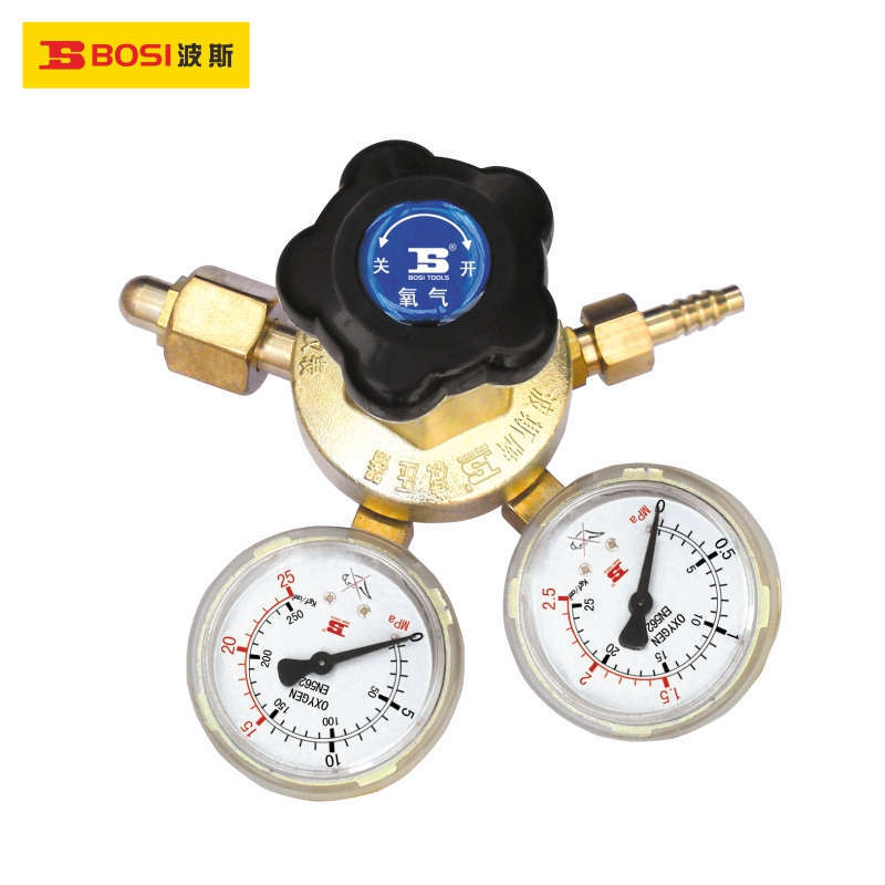波斯大霸黄系列全铜主体氧气减压器BS-YQY91氧气表减压表BS473591