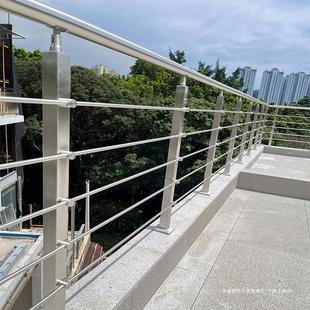304 Stainless Steel Stair Column Handrail Rural Self-Built House Outdoor Guardrail Modern Simple Stair Column