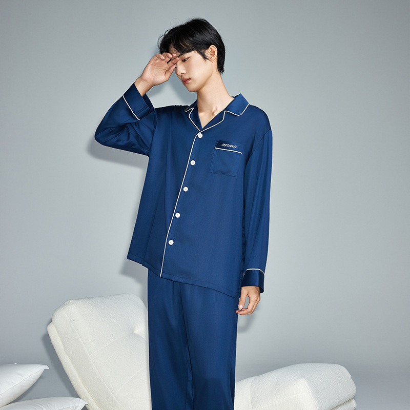 남성용 파란색 긴팔 바지 M3103