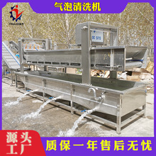 304不锈钢果蔬净菜气泡清洗机西蓝花红枣辣椒高压喷淋清洗机