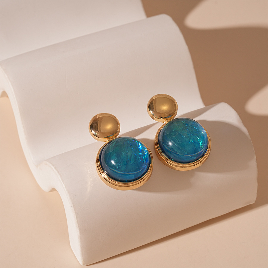 151#Aguja plateada-oro-azul
