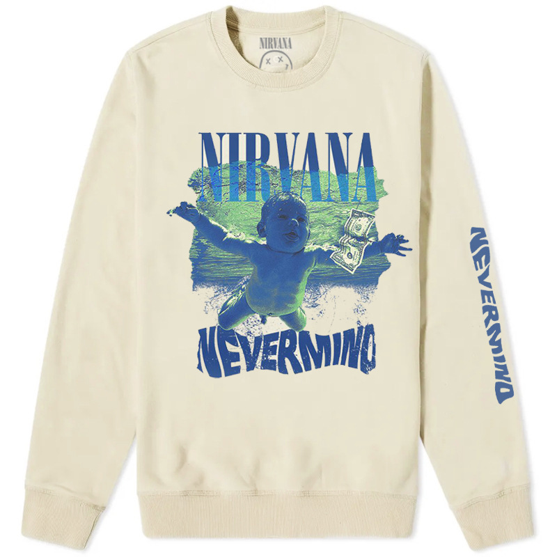 European and American classic retro Nirvana rock Nirvana band cobain cobain crew neck cotton long sleeve sweater European and American classic retro Nirvana rock Nirvana band cobain cobain crew neck cotton long sleeve sweater