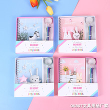 现货批发 学生笔记本日记手帐本记事本旅行本儿童小学生奖品套装