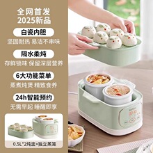 苏泊尔电炖盅隔水炖家用小型2025新陶瓷蒸炖煮粥燕窝bb宝辅食炖锅