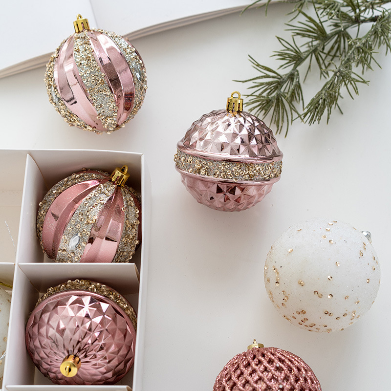 8cmクリスマスカラーボール装飾クリスマスツリー花輪装飾ペンダントデパートホテルカラーボールペンダント|undefined