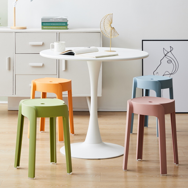 Cyclone Stool Household Plastic Stool Stackable Thickened Windmill Stool Modern Simple Nordic Living Room Stool Wholesale