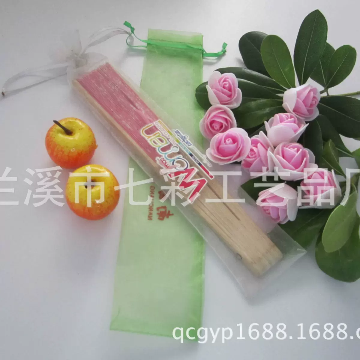 欧根纱束口扇子包装袋 网纱抽绳珍珠纱袋可按尺寸数量做可印logo