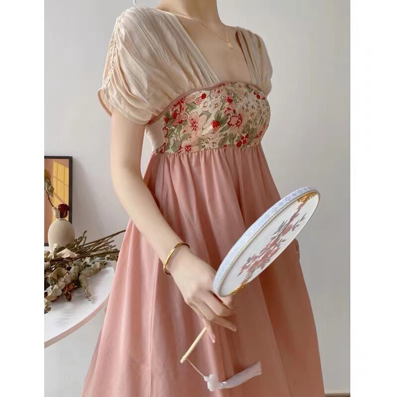 Summer Hanfu Women's Chinese style improved Han element chest dress 2023 new girl gentle temperament dress