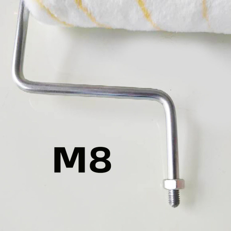 Copie la varilla de malla y el cepillo de rodillo, pintura 9 pulgadas m8 agujero barra de acero diámetro de la tuerca mm fijación