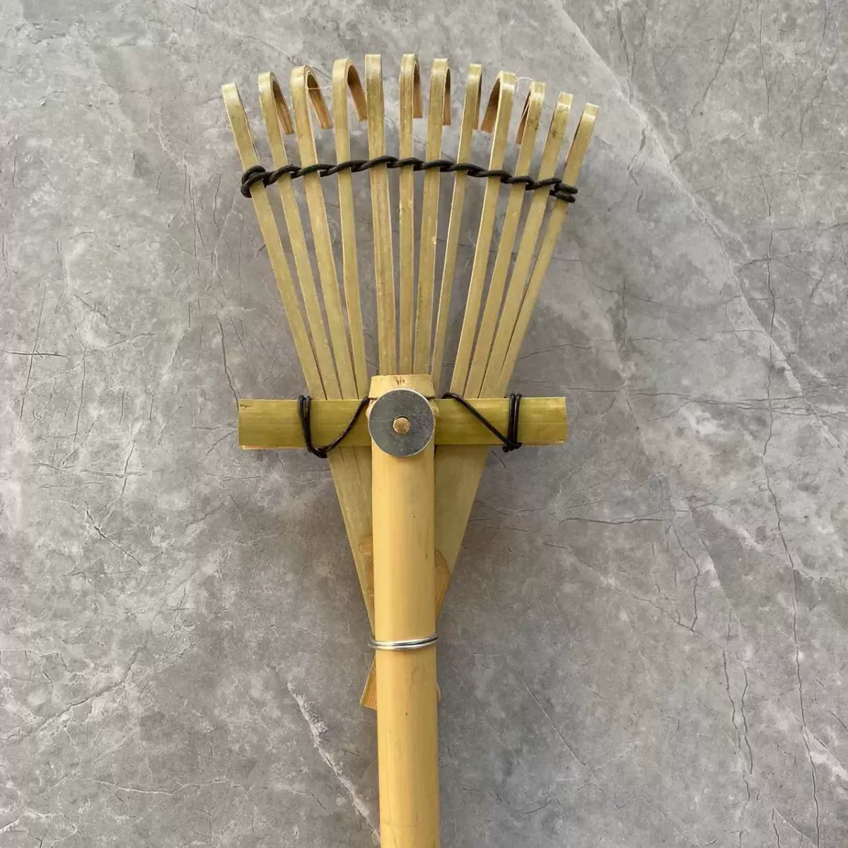 安吉竹源地厂家供应竹熊手小12指竹耙 园艺道具搂草耙子 出口日本