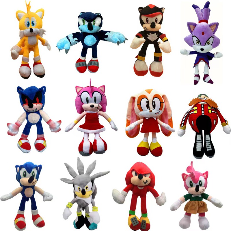 New Super Sonic Mouse Super Sonic Plush Toy Sonic Cartoon Plush Toy Doll Backpack Doll